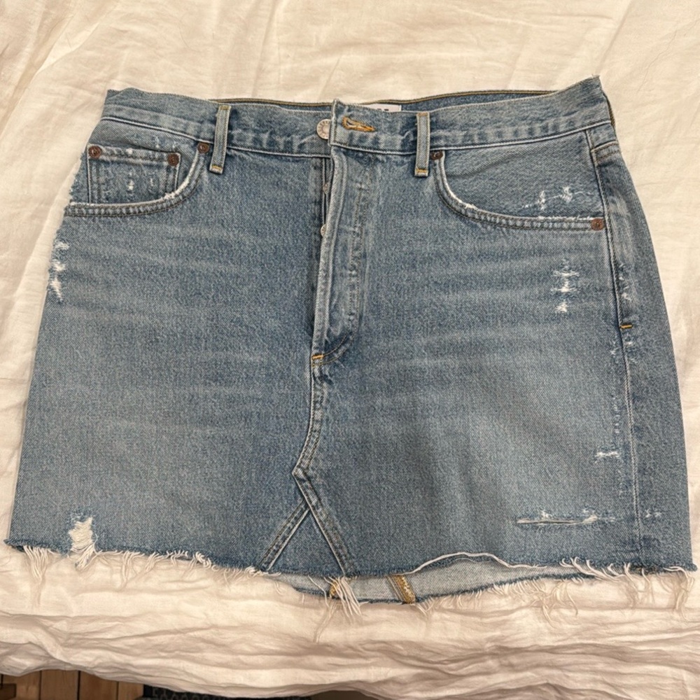 Agolde Denim Mini Skirt